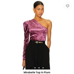 Worn once Revolve MIRABELLE TOP IN PLUM Steve Madden